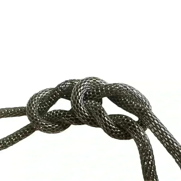 Silver beaded bracelet women’s jewelry rhinestone chainmail - Picture 3 of 3